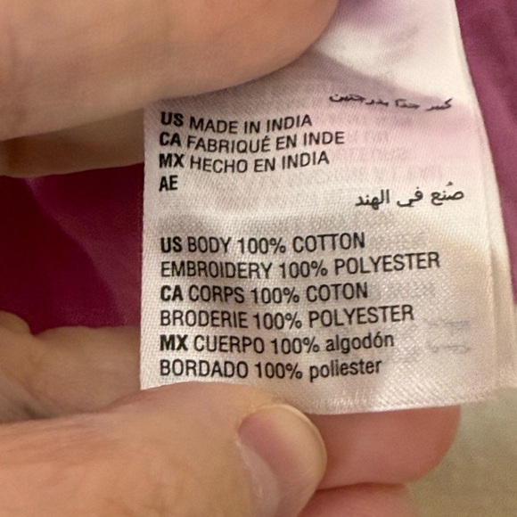 Style & Co. Pink Floral Embroidered 100% Cotton Top XXL MACY’S Exclusive NWOT - Picture 7 of 14